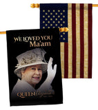 We Loved You Ma'am - Expression Inspirational Vertical Impressions Decorative Flags HG180317 Made In USA