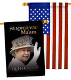 We Loved You Ma'am - Expression Inspirational Vertical Impressions Decorative Flags HG180317 Made In USA