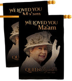 We Loved You Ma'am - Expression Inspirational Vertical Impressions Decorative Flags HG180317 Made In USA