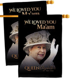 We Loved You Ma'am - Expression Inspirational Vertical Impressions Decorative Flags HG180317 Made In USA