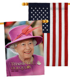 Thank You Our Queen - Expression Inspirational Vertical Impressions Decorative Flags HG180318 Made In USA