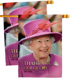 Thank You Our Queen - Expression Inspirational Vertical Impressions Decorative Flags HG180318 Made In USA