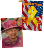 Thank You Our Queen - Expression Inspirational Vertical Impressions Decorative Flags HG180318 Made In USA