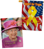 Thank You Our Queen - Expression Inspirational Vertical Impressions Decorative Flags HG180318 Made In USA