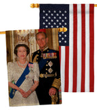 British Remarkable Couple - Expression Inspirational Vertical Impressions Decorative Flags HG180320 Made In USA