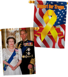 British Remarkable Couple - Expression Inspirational Vertical Impressions Decorative Flags HG180320 Made In USA