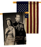 Elizabeth & Philip - Expression Inspirational Vertical Impressions Decorative Flags HG180322 Made In USA