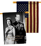 Elizabeth & Philip - Expression Inspirational Vertical Impressions Decorative Flags HG180322 Made In USA