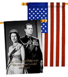 Elizabeth & Philip - Expression Inspirational Vertical Impressions Decorative Flags HG180322 Made In USA