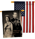 Elizabeth & Philip - Expression Inspirational Vertical Impressions Decorative Flags HG180322 Made In USA