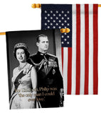 Elizabeth & Philip - Expression Inspirational Vertical Impressions Decorative Flags HG180322 Made In USA