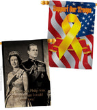 Elizabeth & Philip - Expression Inspirational Vertical Impressions Decorative Flags HG180322 Made In USA