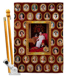 HM Queen Elizabeth II - Expression Inspirational Vertical Impressions Decorative Flags HG180316 Made In USA