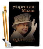 We Loved You Ma'am - Expression Inspirational Vertical Impressions Decorative Flags HG180317 Made In USA