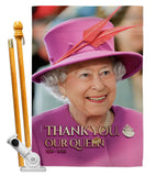 Thank You Our Queen - Expression Inspirational Vertical Impressions Decorative Flags HG180318 Made In USA