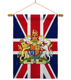 Coat Of Arms Of United Kingdom - Expression Inspirational Vertical Impressions Decorative Flags HG180324 Made In USA