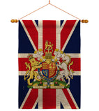 Coat Of Arms Of United Kingdom - Expression Inspirational Vertical Impressions Decorative Flags HG180324 Made In USA