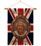 Her Majesty QE II - Expression Inspirational Vertical Impressions Decorative Flags HG180340 Made In USA