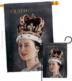 Queen Elizabeth II - Expression Inspirational Vertical Impressions Decorative Flags HG180315 Made In USA