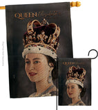 Queen Elizabeth II - Expression Inspirational Vertical Impressions Decorative Flags HG180315 Made In USA