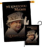 We Loved You Ma'am - Expression Inspirational Vertical Impressions Decorative Flags HG180317 Made In USA