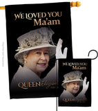 We Loved You Ma'am - Expression Inspirational Vertical Impressions Decorative Flags HG180317 Made In USA