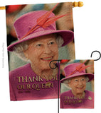 Thank You Our Queen - Expression Inspirational Vertical Impressions Decorative Flags HG180318 Made In USA