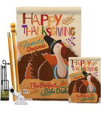 Perfect Side Dish - Thanksgiving Fall Vertical Impressions Decorative Flags HG113058 Made In USA