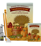 Thanksgiving Holiday - Thanksgiving Fall Vertical Impressions Decorative Flags HG113083 Made In USA