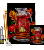 Thanksgiving Pie - Thanksgiving Fall Vertical Impressions Decorative Flags HG113105 Made In USA