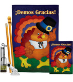 ¡Demos Gracias! - Thanksgiving Fall Vertical Impressions Decorative Flags HG120027 Made In USA