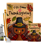 It's Thanksgiving - Thanksgiving Fall Vertical Impressions Decorative Flags HG192288 Made In USA