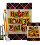 Thanksgiving - Thanksgiving Fall Vertical Impressions Decorative Flags HG192632 Made In USA