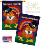 ¡Demos Gracias! - Thanksgiving Fall Vertical Impressions Decorative Flags HG113037S Made In USA