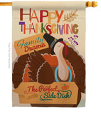 Perfect Side Dish - Thanksgiving Fall Vertical Impressions Decorative Flags HG113058 Made In USA