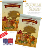 Thanksgiving Holiday - Thanksgiving Fall Vertical Impressions Decorative Flags HG113083 Made In USA