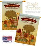 Thanksgiving Holiday - Thanksgiving Fall Vertical Impressions Decorative Flags HG113083 Made In USA