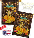 Thanksgiving Wish - Thanksgiving Fall Vertical Impressions Decorative Flags HG113084 Made In USA