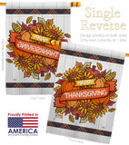 Grateful Thanksgiving - Thanksgiving Fall Vertical Impressions Decorative Flags HG113088 Made In USA