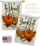 Thankful - Thanksgiving Fall Vertical Impressions Decorative Flags HG113107 Made In USA