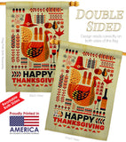 Ready For Thanksgiving - Thanksgiving Fall Vertical Impressions Decorative Flags HG120006 Made In USA