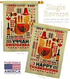 Ready For Thanksgiving - Thanksgiving Fall Vertical Impressions Decorative Flags HG120006 Made In USA