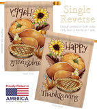 Happy Thanksgiving Feast - Thanksgiving Fall Vertical Impressions Decorative Flags HG137076 Made In USA