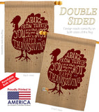 A Part From Turkey - Thanksgiving Fall Vertical Impressions Decorative Flags HG137118 Made In USA