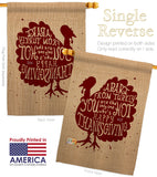 A Part From Turkey - Thanksgiving Fall Vertical Impressions Decorative Flags HG137118 Made In USA