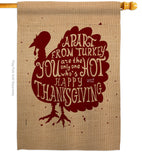 A Part From Turkey - Thanksgiving Fall Vertical Impressions Decorative Flags HG137118 Made In USA
