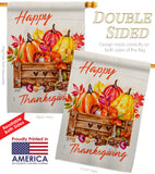 Thanksgiving Pumpkin - Thanksgiving Fall Vertical Impressions Decorative Flags HG137303 Made In USA