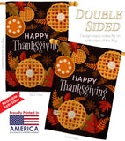 Thanksgiving Leaves - Thanksgiving Fall Vertical Impressions Decorative Flags HG192256 Made In USA