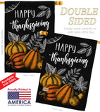 Suzani Thanksgiving - Thanksgiving Fall Vertical Impressions Decorative Flags HG192258 Made In USA