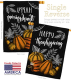 Suzani Thanksgiving - Thanksgiving Fall Vertical Impressions Decorative Flags HG192258 Made In USA